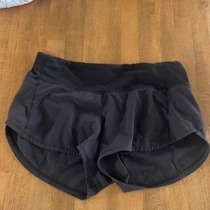 lululemon speed up shorts size 2